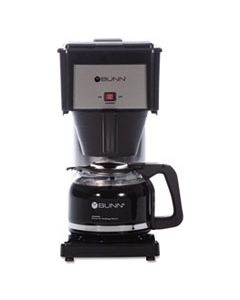 BUNBXB 10-CUP VELOCITY BREW BX COFFEE BREWER, BLACK, STAINLESS STEEL