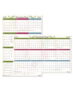 HOD3984 RECYCLED FLORAL REVERSIBLE/ERASABLE WALL CALENDAR, 24 X 37 2023