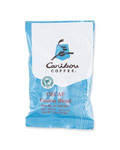 CCF008715 DECAF CARIBOU BLEND COFFEE FRACTIONAL PACKS, 2.5 OZ, 18/CARTON