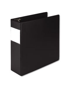 SAM14890 EARTH'S CHOICE BIOBASED ROUND RING REFERENCE BINDER, 3 RINGS, 4" CAPACITY, 11 X 8.5, BLACK