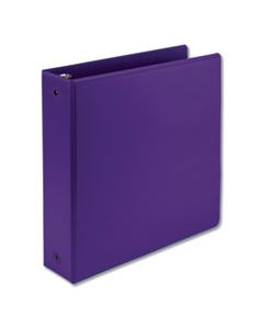 SAM17368 EARTH'S CHOICE BIOBASED ECONOMY ROUND RING VIEW BINDERS, 3 RINGS, 2" CAPACITY, 11 X 8.5, PURPLE