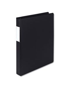 SAM17130 EARTH'S CHOICE BIOBASED LOCKING D-RING REFERENCE BINDER, 3 RINGS, 1" CAPACITY, 11 X 8.5, BLACK