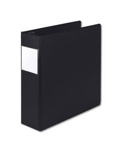 SAM17180 EARTH'S CHOICE BIOBASED LOCKING D-RING REFERENCE BINDER, 3 RINGS, 3" CAPACITY, 11 X 8.5, BLACK