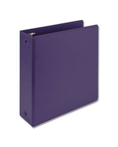 SAM17388 EARTH'S CHOICE BIOBASED ECONOMY ROUND RING VIEW BINDERS, 3 RINGS, 3" CAPACITY, 11 X 8.5, PURPLE