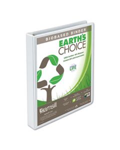 SAM18937 EARTH'S CHOICE BIOBASED ROUND RING VIEW BINDER, 3 RINGS, 1" CAPACITY, 11 X 8.5, WHITE