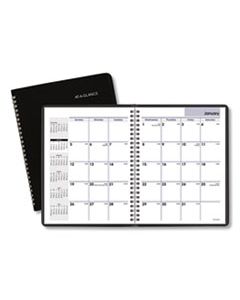 AAGG40000 MONTHLY PLANNER, 8.75 X 7, BLACK, 2024
