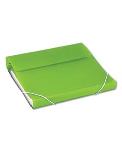 SAM10136 DUO 2-IN-1 BINDER ORGANIZER, 3 RINGS, 1" CAPACITY, 11 X 8.5, GREEN