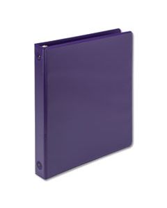 SAM17338 EARTH'S CHOICE BIOBASED ECONOMY ROUND RING VIEW BINDERS, 3 RINGS, 1" CAPACITY, 11 X 8.5, PURPLE