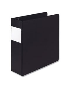 SAM17190 EARTH'S CHOICE BIOBASED LOCKING D-RING REFERENCE BINDER, 3 RINGS, 4" CAPACITY, 11 X 8.5, BLACK