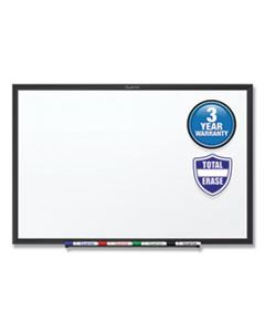 QRTS538B CLASSIC SERIES TOTAL ERASE DRY ERASE BOARD, 96 X 48, WHITE SURFACE, BLACK FRAME