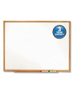 QRTS574 CLASSIC SERIES TOTAL ERASE DRY ERASE BOARD, 48 X 36, OAK FINISH FRAME