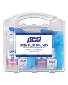 GOJ384101CLMS BODY FLUID SPILL KIT, 4.5" X 11.88" X 11.5", ONE CLAMSHELL CASE WITH 2 KITS/CARTON