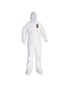 KCC38941 A35 COVERALLS, HOODED, 2X-LARGE, WHITE, 25/CARTON