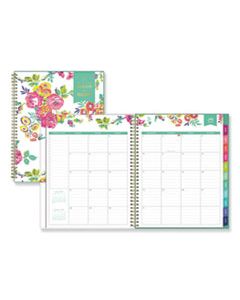 BLS107925 DAY DESIGNER ACADEMIC YEAR CYO WEEKLY/MONTHLY PLANNER, 11 X 8 1/2, WHITE/FLORAL, 2024-2025