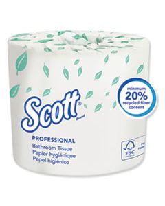 KCC13607 ESSENTIAL STANDARD ROLL BATHROOM TISSUE, TRADITIONAL, SEPTIC SAFE, 2 PLY, WHITE, 550 SHEETS/ROLL, 20 ROLLS/CARTON