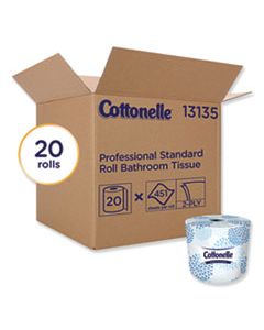 KCC13135 TWO-PLY BATHROOM TISSUE,SEPTIC SAFE, WHITE, 451 SHEETS/ROLL, 20 ROLLS/CARTON