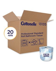 KCC13135 TWO-PLY BATHROOM TISSUE,SEPTIC SAFE, WHITE, 451 SHEETS/ROLL, 20 ROLLS/CARTON