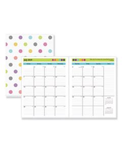 BLS100336 TEACHER DOTS ACADEMIC YEAR MONTHLY PLANNER, 11 X 8 1/2, ASSORTED, 2024-2025