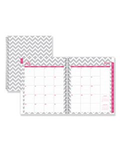 BLS100287 DABNEY LEE OLLIE ACADEMIC WEEKLY/MONTHLY PLANNER, GRAY CHEVRON, 8.5X11,2024-2025