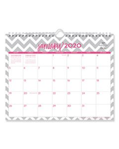 BLS102141 DABNEY LEE OLLIE WIREBOUND WALL CALENDAR, GRAY/PINK, 11 X 8 3/4 2023