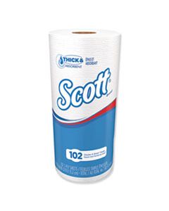 KCC47031 CHOOSE-A-SHEET MEGA ROLL PAPER TOWELS, 1-PLY, WHITE, 102/ROLL, 24/CARTON