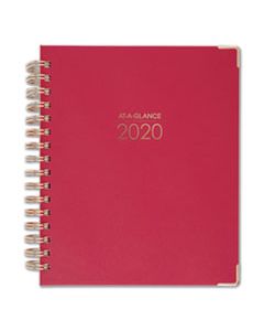 AAG609980559 HARMONY WEEKLY/MONTHLY HARDCOVER PLANNER, 6.88 X 8.75, BERRY, 2021-2022