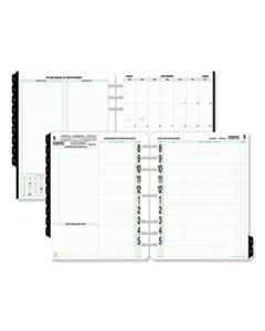 DTM94010 ORIGINAL TWO-PAGE-PER-DAY REFILL, 11 X 8 1/2, WHITE/GREEN 2023