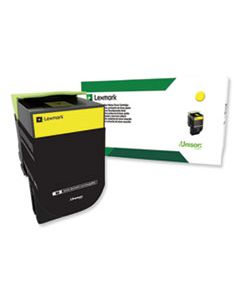 LEX80C0HYG 80C0HYG RETURN PROGRAM HIGH-YIELD TONER, 3,000 PAGE-YIELD, YELLOW, TAA COMPLIANT