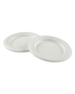 BWKPLATEWF6 BAGASSE MOLDED FIBER DINNERWARE, PLATE, 6" DIAMETER, WHITE, 1000/CARTON