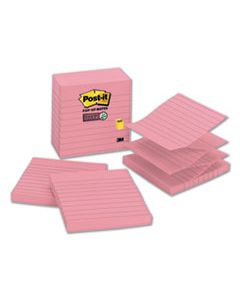 MMMR440NPSS POP-UP NOTES REFILL, LINED, 4 X 4, NEON PINK, 90-SHEET, 5/PACK