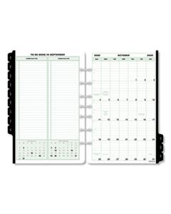 DTM92010 ORIGINAL TWO-PAGE-PER-DAY REFILL, 8 1/2 X 5 1/2, WHITE/GREEN 2023