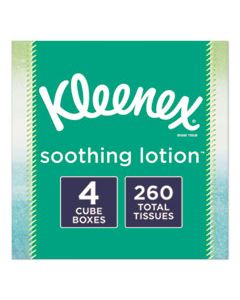 KCC50174 LOTION FACIAL TISSUE, 2-PLY, WHITE, 65 SHEETS/BOX, 4 BOXES/PACK