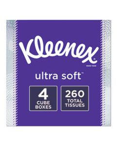 KCC50173 ULTRA SOFT FACIAL TISSUE, 3-PLY, WHITE, 8.75 X 4.5, 65 SHEETS/BOX, 4 BOXES/PACK