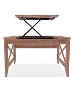 ALELD4824WA SIT-TO-STAND TABLE DESK, 47.25W X 23.63D X 29.5 TO 43.75H, MODERN WALNUT