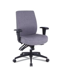 ALEHPT4241 ALERA WRIGLEY SERIES 24/7 HIGH PERFORMANCE MID-BACK MULTIFUNCTION TASK CHAIR, UP TO 275 LBS., GRAY SEAT/BACK, BLACK BASE