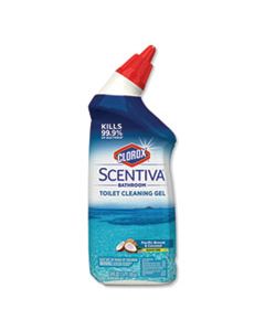 CLO31788 SCENTIVA MANUAL TOILET BOWL CLEANER, PACIFIC BREEZE & COCONUT, 24OZ BOTTLE, 6/CT