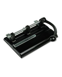 MAT1340PB 40-SHEET LEVER ACTION TWO- TO SEVEN-HOLE PUNCH, 13/32" HOLES, BLACK