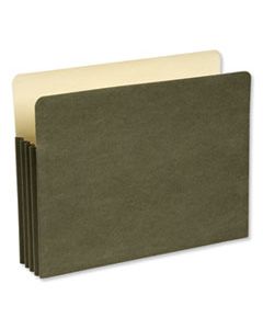 WLJWCC68RG RECYCLED FILE POCKET, 3.5" EXPANSION, LETTER SIZE, GREEN