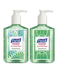 GOJ967406DECOPK ADVANCED HAND SANITIZER SOOTHING GEL, FRESH SCENT WITH ALOE AND VITAMIN E, 8 OZ PUMP BOTTLE, 4/PACK