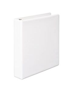 WLJ38534W HEAVY-DUTY D-RING VIEW BINDER WITH EXTRA-DURABLE HINGE, 3 RINGS, 1.5" CAPACITY, 11 X 8.5, WHITE