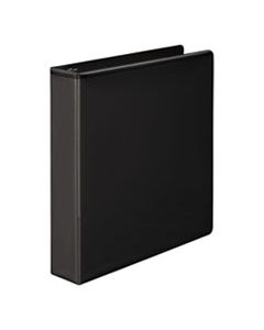 WLJ38534B HEAVY-DUTY D-RING VIEW BINDER WITH EXTRA-DURABLE HINGE, 3 RINGS, 1.5" CAPACITY, 11 X 8.5, BLACK