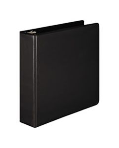 WLJ38544B HEAVY-DUTY D-RING VIEW BINDER WITH EXTRA-DURABLE HINGE, 3 RINGS, 2" CAPACITY, 11 X 8.5, BLACK