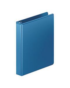 WLJ363147462 HEAVY-DUTY ROUND RING VIEW BINDER WITH EXTRA-DURABLE HINGE, 3 RINGS, 1" CAPACITY, 11 X 8.5, PC BLUE