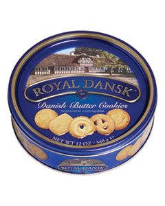 OFX53005 COOKIES, DANISH BUTTER, 12OZ TIN