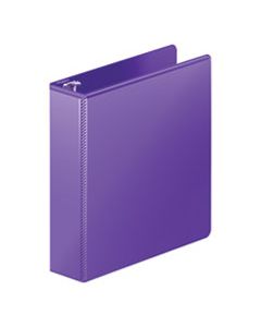 WLJ36344267 HEAVY-DUTY ROUND RING VIEW BINDER WITH EXTRA-DURABLE HINGE, 3 RINGS, 2" CAPACITY, 11 X 8.5, PURPLE
