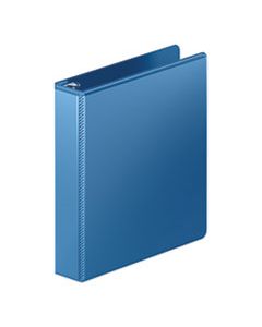 WLJ363347462 HEAVY-DUTY ROUND RING VIEW BINDER WITH EXTRA-DURABLE HINGE, 3 RINGS, 1.5" CAPACITY, 11 X 8.5, PC BLUE