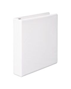 WLJ36334W HEAVY-DUTY ROUND RING VIEW BINDER WITH EXTRA-DURABLE HINGE, 3 RINGS, 1.5" CAPACITY, 11 X 8.5, WHITE