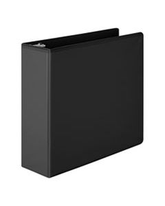 WLJ36349B HEAVY-DUTY ROUND RING VIEW BINDER WITH EXTRA-DURABLE HINGE, 3 RINGS, 3" CAPACITY, 11 X 8.5, BLACK