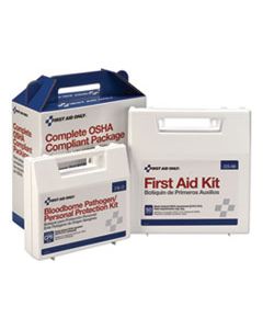 FAO228CP FIRST AID KIT FOR 50 PEOPLE, 229-PIECES, ANSI/OSHA COMPLIANT, PLASTIC CASE