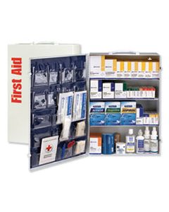 FAO90576 ANSI CLASS B+ 4 SHELF FIRST AID STATION WITH MEDICATIONS, 1437 PIECES